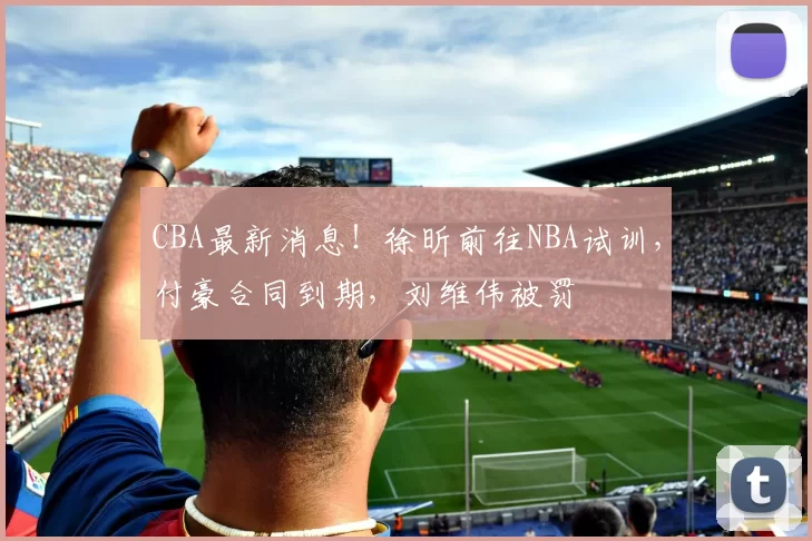 CBA最新消息！徐昕前往NBA试训，付豪合同到期，刘维伟被罚